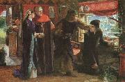 Dante Gabriel Rossetti The First Anniversary of the Death of Beatrice Sweden oil painting reproduction